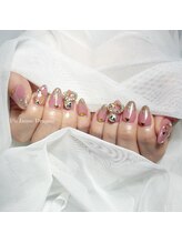 アン ジョーヌドラゴ/【自爪ネイル】ラメグラネイル