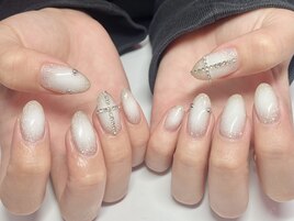 キラキラ冬ネイル.°○