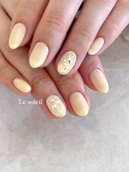 バターイエローネイルby mikiko