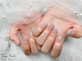 テセネイル(Tese Nail)/春色フレンチ♪