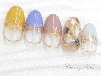 ラグジュアリーネイルズ アカバネ(Luxury Nails Akabane)/ポップ*カラフルNail