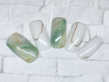 アルセア 上野御徒町店(Alcea)/ニュアンスネイル マーブル