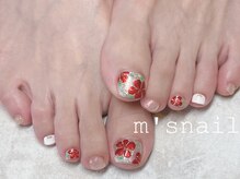 エムズネイル 高木店/夏フットネイル