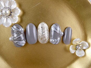 ショコ アンド ラム(Syoko&Lum)/★ビジューレースネイル★