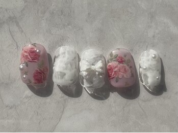 アイネイルズ 恵比寿店(I nails)/レースフラワー　10480円