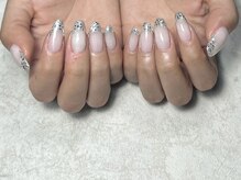 ルノアドットルーム(Lunoa.room)/ガラス風ラメ増しフレンチ