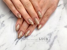 ネイルアトリエルカ(nail atelier LUCA)/W-449 大人上品ラメカラーネイル