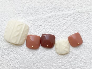 リーチェ ビューティアンドネイルサロン 大名店(Beauty&Nail Salon)/冬フットデザイン☆