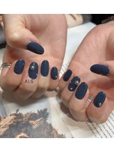 アース オーセンティック ネイル 越谷レイクタウン店(EARTH Authentic Nail)/ワンカラーに追加ストーン