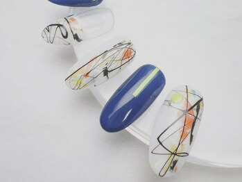 サロン カラフリー アシヤ(Salon Colorfulyy Ashiya)/ブルー×蛍光インクアート