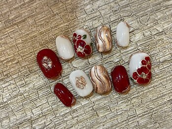 クロレ(Nail Salon COLORE)/成人式ネイル by.honoka