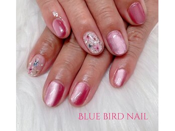 ブルーバードネイル(Blue bird nail)/ドライフラワーネイル