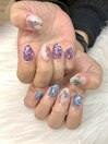 紫陽花ネイル