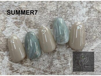 ベーシック ネイルウィザードアカデミー 麻布十番店(Basic×NailWizardAcademy)/【定額Season】SUMMERデザイン