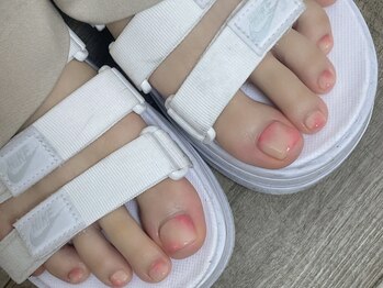 プライズアイリス アイラッシュ 池袋東口店(prize Iris eyelash)/フット ☆桃ネイル