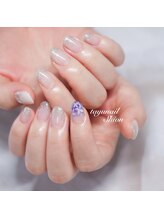 たゆ ネイル(たゆnail)/ラメグラワンポイントネイル