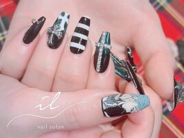推しキャラ×ピアスネイル