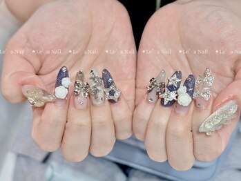 レアネイル 渋谷店(Le’a nail)/バラ★星付け放題