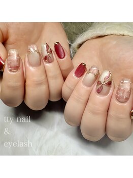 ティーネイルアンドアイラッシュ(tty)/リボン×ツイード