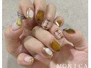 カーキー×チェックネイル☆