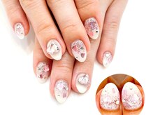 ネイルコレクション ベビーピンク(Baby Pink)/ジェル放題★変形ハートストーン