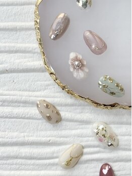 アトリエ ロータス 仙台駅前店(Atelier LOTUS)の写真/指先から垢抜けが叶う!季節感のあるおしゃれな定額デザインを多数ご用意☆【定額コース¥5780/¥6780/¥7780】