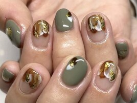 塗りかけニュアンスネイル