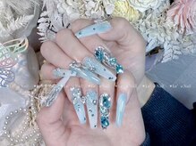 レアネイル 渋谷店(Le’a nail)/水色★埋め尽くし
