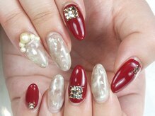 サロン ド ワカ(Salon de WAKA)/シェルマーブル×赤