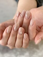 ネイルサロン ミル(Mille)/beige&ribbon
