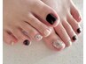 【FOOT】ワンカラーorフラッシュネイル