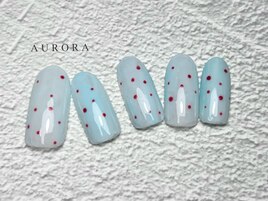 水玉　ニュアンス　夏　個性派