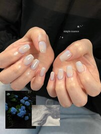 シンプルニュアンスネイル