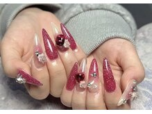 モアネイル 新宿/バラネイル/持ち込み/新宿