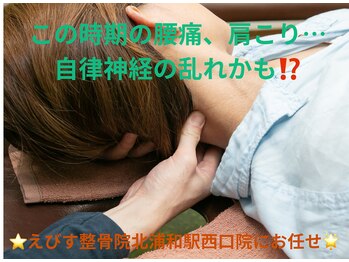 えびす整骨院 北浦和駅西口院/肩こりは自律神経調整が有効！