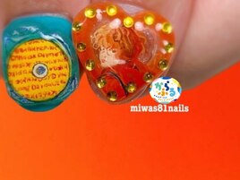 お客様オーダー推し活痛ネイル