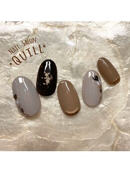 ネイルサロン クイル(QUILL)/2月ブラウン3