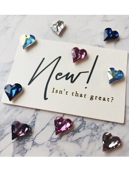 ヘアーアンドネイル ルシア(Hair&Nail Lucia)/ハートパーツ入荷しました!
