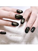 アールネイルドットコム(R*NAIL.com)/マグネットネイル×ブラック