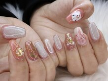 ヴィエル ネイル(VIEL NAIL)/溶け雪だるまクリスマスネイル