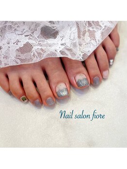 梅雨のキャラクターネイル