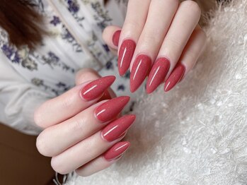 レアネイル 新宿(le'a nail)/レッドワンカラー