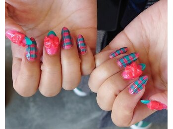 シュピーゲル/リボン×チェック柄♪