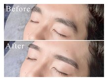 メンズ眉毛サロン Roist名古屋久屋大通店【ロイスト】アイブロウ/眉毛/眉毛パーマ/〔眉毛〕お客様ビフォーアフター