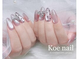 梅雨ネイル・ワンホン・ドット
