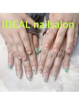 イデア(IDEAL)/押花ネイル