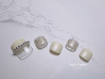 エンジェルガーデンネイル 池袋店(Angelgarden nail)/シンプルフットネイル