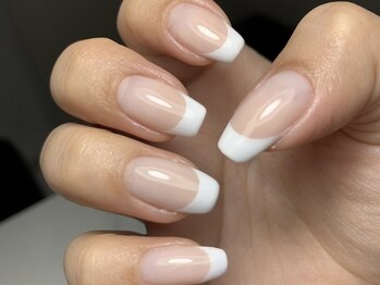 ワンカラーフレンチネイル