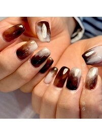 haruka nail × カフェオレ