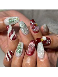 クリスマスネイル/冬ネイル